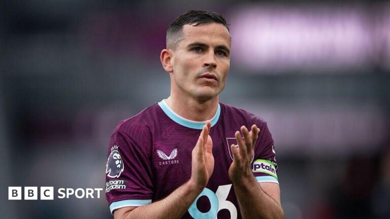 Burnley: Josh Cullen set for ‘prolonged period on the sidelines’ with ACL injury Josh Cullen in action for Burnley