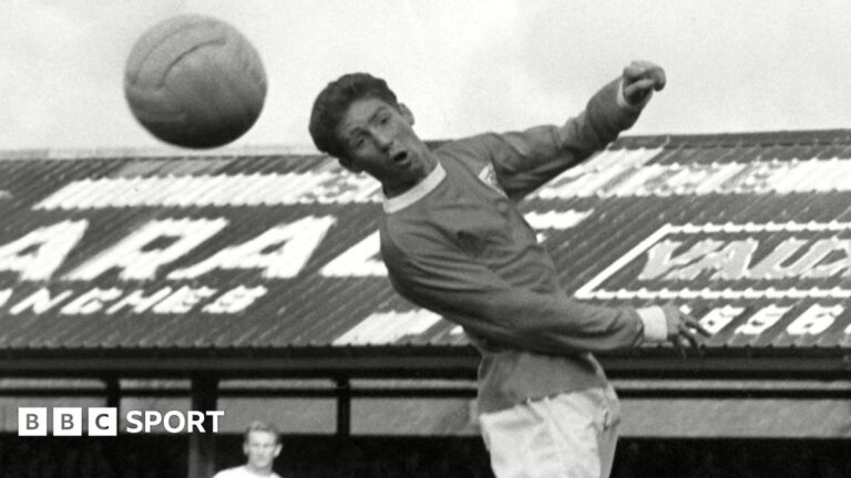 The final Christmas Day Football League fixture – 60 years on Alan Ball of Blackpool heading the ball against Arsenal in October 1965