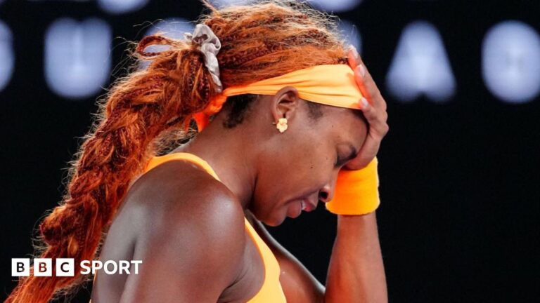 Australian Open 2026: Coco Gauff loses to Elina Svitolina after Aryna Sabalenka advances to semi-finals Coco Gauff reacts after losing a point against Elina Svitolina at the Australian Open