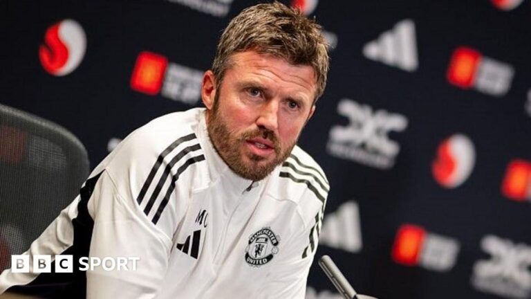 Manchester United: Michael Carrick says former players’ comments are ‘irrelevant’ Sutton's predictions v WWE superstar Drew McIntyre