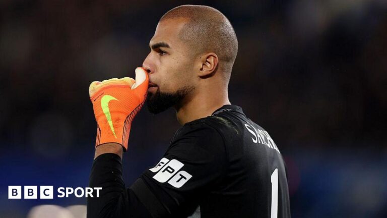 Robert Sanchez: Chelsea boss Liam Rosenior says keeper’s mistakes in semi-final loss are ‘on me’ Robert Sanchez puts his hand to his mouth after a mistake against Arsenal