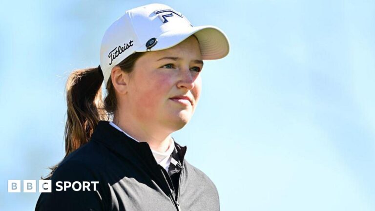 Tournament of Champions: Lottie Woad shares lead with Lydia Ko Lottie Woad on course during the Tournament of Champions