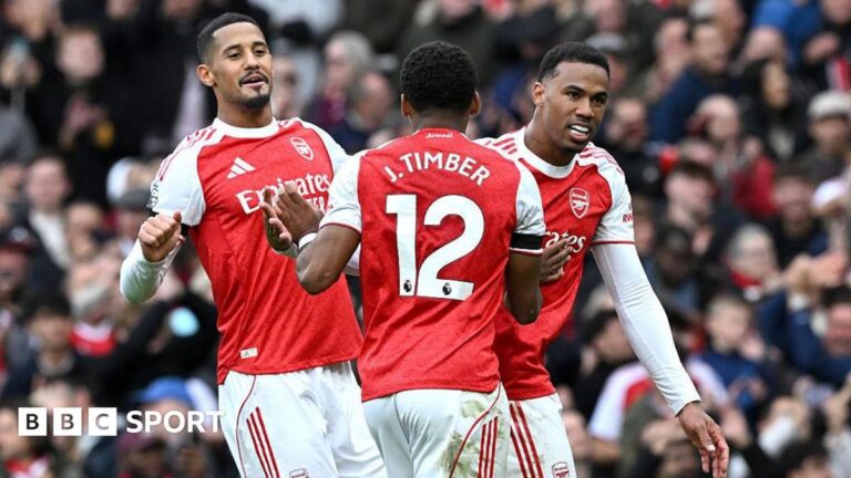 Fantasy Premier League talking point: Double up on Arsenal defenders William Saliba (left), Jurrien Timber (centre) and Gabriel