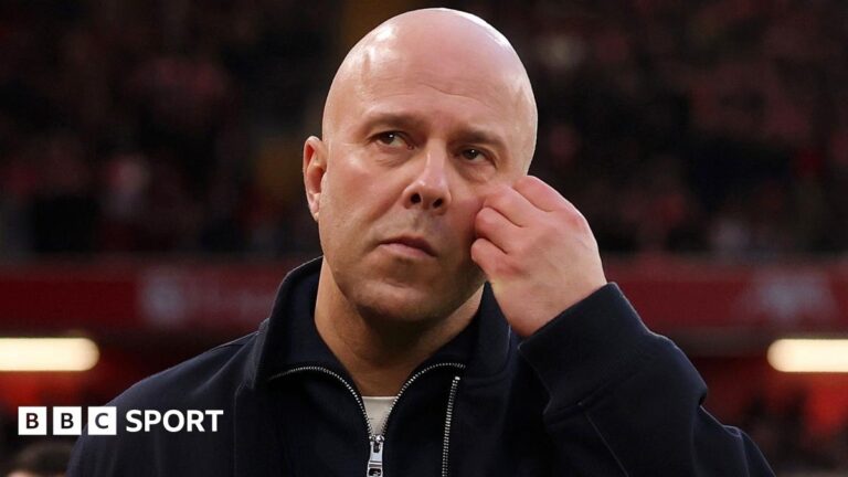 Liverpool: Arne Slot says this season is toughest he has had as a manager ‘by a mile’ Liverpool manager Arne Slot looks glum on the touchline
