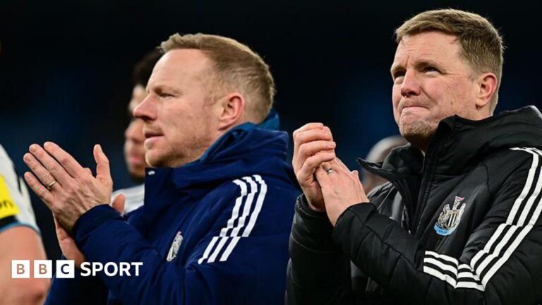 Newcastle: More questions than answers as Eddie Howe’s men yet to catch fire this season Eddie Howe applaus Newcastle United supporters after the defeat against Manchester City at the Etihad on 4 February, 2026