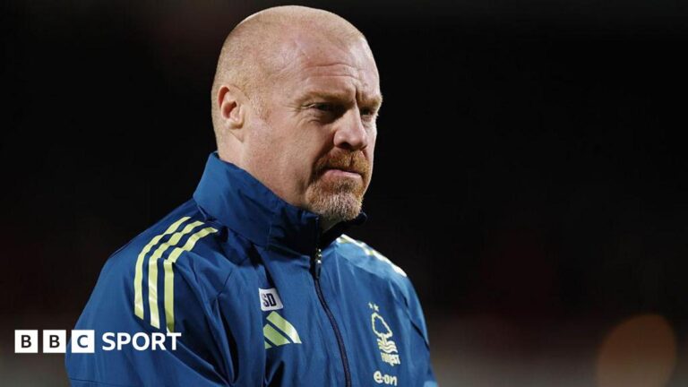 Sean Dyche sacked by Nottingham Forest with club in relegation fight Nottingham Forest boss Sean Dyche pictured on the touchline