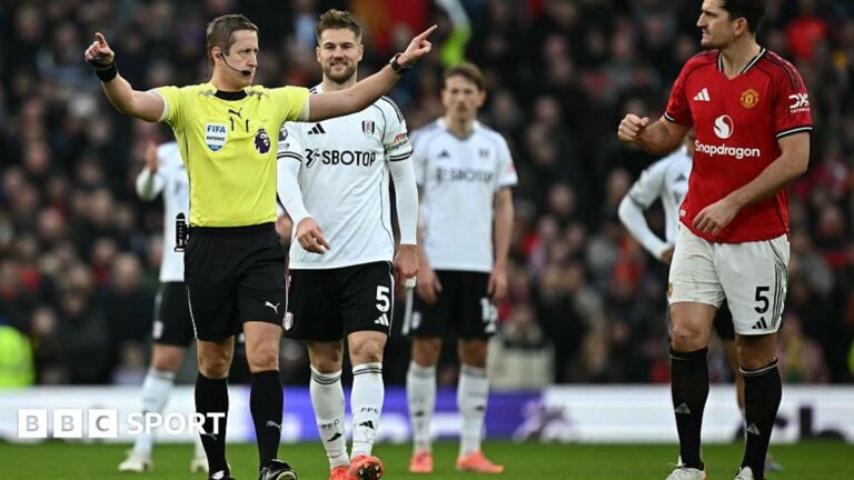 VAR is taking far too long, is a time limit the answer? Referee John Brooks indicated that a Fulham goal has been ruled out for offside after a VAR check
