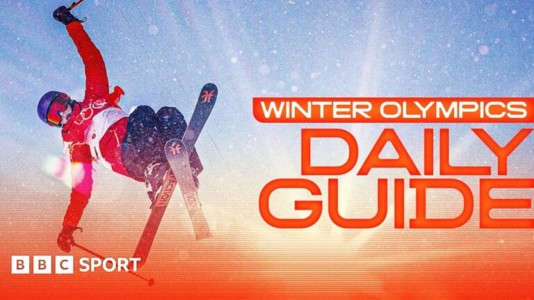Winter Olympics: Day-by-day guide – BBC Sport Winter Olympics daily guide graphic