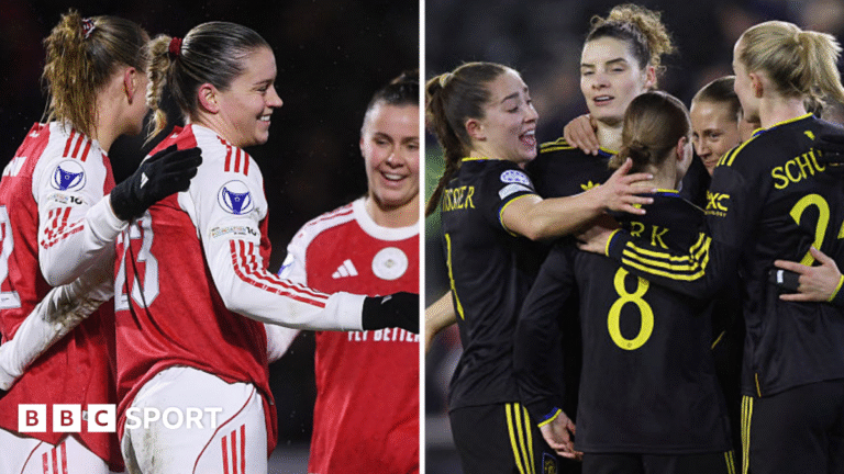 Women’s Champions League: Is new format easier for English teams? Arsenal and Manchester United following their play-off victories this week