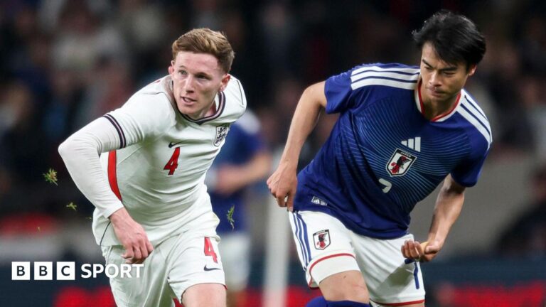 England player ratings: Which players impressed in Japan friendly and booked their World Cup place? Elliot Anderson of England holds off Kaoru Mitoma of Japan during the international friendly match at Wembley Stadium