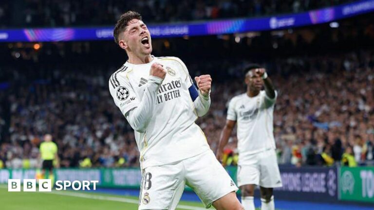 Federico Valverde: Real Madrid’s ‘most underrated player on the planet’ stars against Manchester City Federico Valverde celebrates scoring for Real Madrid against Manchester City