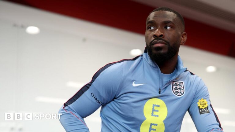 Fikayo Tomori in line to start for England against Uruguay Fikayo Tomori in an England training session