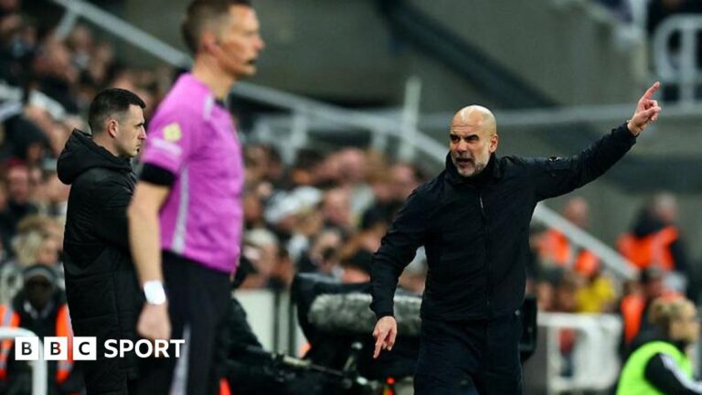 Pep Guardiola: Manchester City boss facing two-game touchline ban Pep Guardiola reacts angrily during the FA Cup