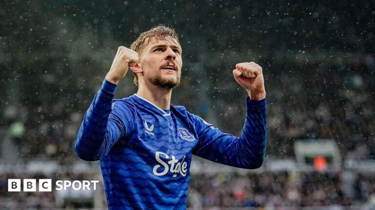 Will Everton’s formidable away form upset Arsenal’s title challenge? Everton midfielder Kiernan Dewbury-Hall celebrates a goal in the 3-2 Premier League win at Newcastle United on 28 February 2026