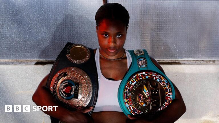 Dubois vs Harper: Caroline Dubois on family rift & wanting to heal relationship with brother Daniel Caroline Dubois poses with her WBC lightweight title