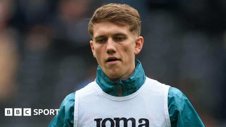 Ethan Galbraith: Vitor Matos hopes midfielder will stay at Swansea for a decade Ethan Galbraith warms up before a Swansea game