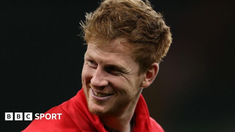 Rhys Patchell: Former Wales fly-half to join ex boss Wayne Pivac at Benetton Rhys Patchell smiling