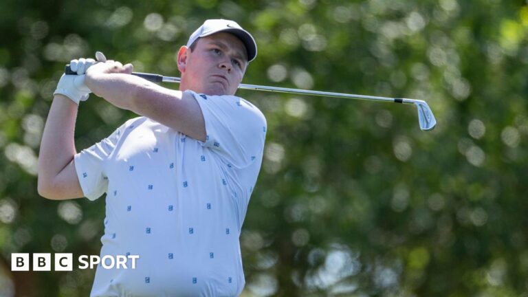 The Open golf: Players guilty of on-course misconduct could face a two-shot penalty Bob MacIntyre playing a shot at The Masters