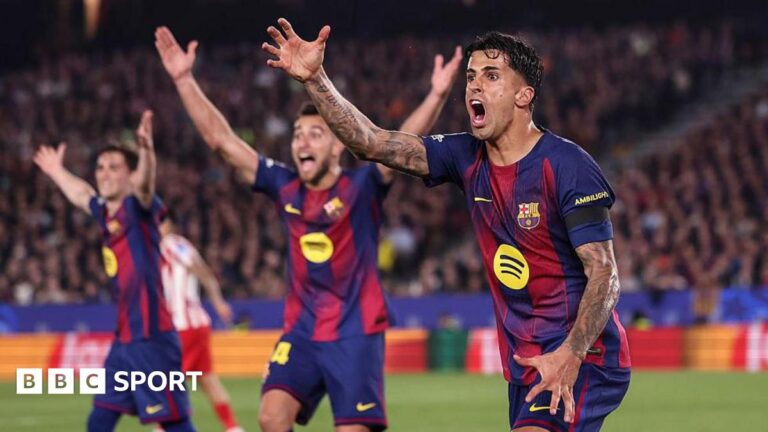 Uefa dismisses Barcelona’s VAR complaint after Champions League loss to Atletico Madrid Joao Cancelo of FC Barcelona protests during the Uefa Champions League game against Atletico Madrid