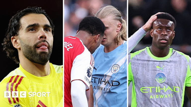 Arsenal win Premier League: Key moments in Gunners’ title-winning season David Raya, Gabriel and Erling Haaland and Marc Guehi