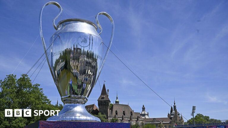 Champions League final: Arrests in Budapest and investigation into fan brawl Champions League trophy in Budapest