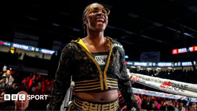 Claressa Shields enters the ring