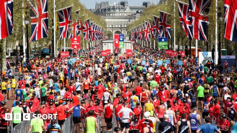 London Marathon to be held over two days in special one-off event in 2027 Runners cross the finish line at the London Marathon