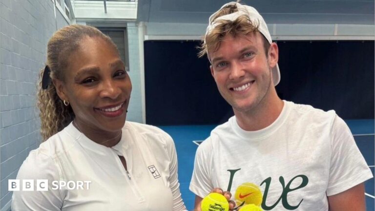 Serena Williams at Queen’s: British hitting partner on keeping return of American great secret David Quayle with Serena Williams during a practice session in 2026