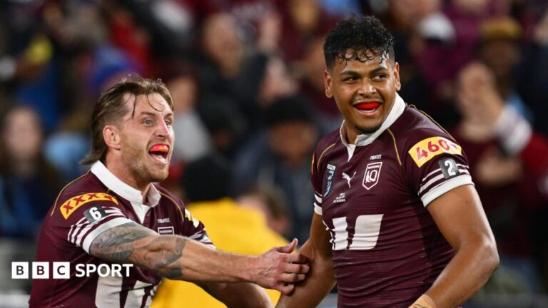 State of Origin game two: Queensland beat New South Wales 44-24 as Selwyn Cobbo grabs hat-trick