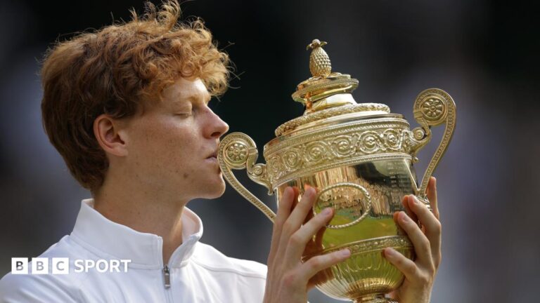 Wimbledon 2026: How to watch on BBC TV & iPlayer plus radio and BBC Sport website coverage times Jannik Sinner kisses the Wimbledon trophy