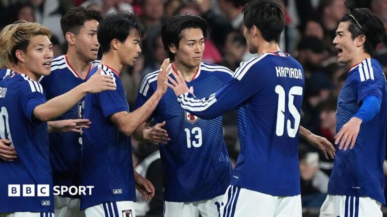 World Cup 2026: Could Japan be dark horses? Japan players celebrate against England