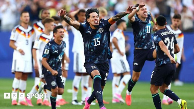 World Cup 2026: Paraguay shock Germany to win penalty shootout A picture of the World Cup predictor, with text alongside reading "Predict the World Cup"