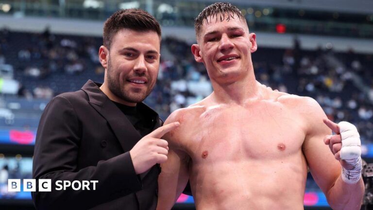 Zuffa Boxing plans to proceed with Chris Billam-Smith fight despite legal challenge from rival promoter Chris Billam-Smith with Boxxer promoter Ben Shalom after victory against Brandon Glanton