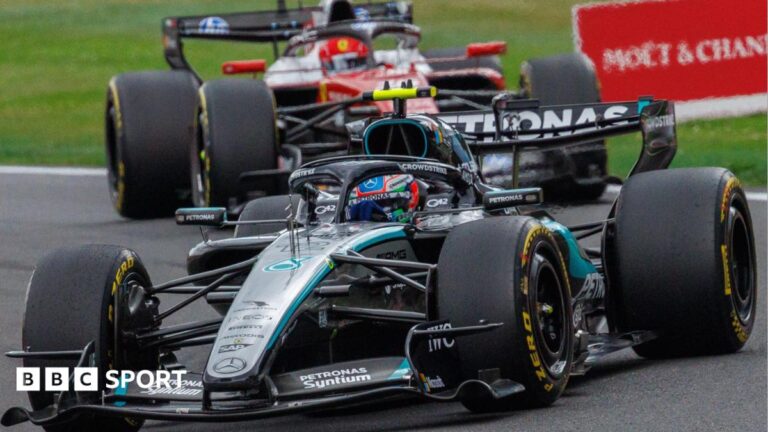 Belgian Grand Prix result: Kimi Antonelli wins to extend title lead after George Russell crashes out on first lap Mercedes' Kimi Antonelli with Ferrari's Charles Leclerc right behind during the Belgian Grand Prix