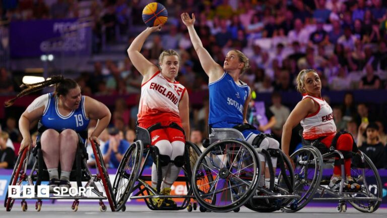 Commonwealth Games 2026: Robyn Love and Scotland claim wheelchair 3×3 basketball silver Robyn Love of Scotland against England