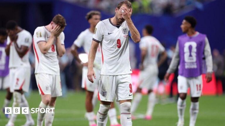 England 1-2 Argentina: Did Thomas Tuchel’s tactics cost England place in World Cup final? Lionel Messi celebrates Argentina's win over England in 2026 World Cup semi-final