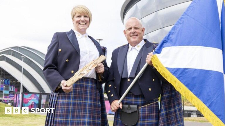 Glasgow 2026 Commonwealth Games: Alex Marshall and Sarah Adlington get Scotland flag honour Anti-doping test kit