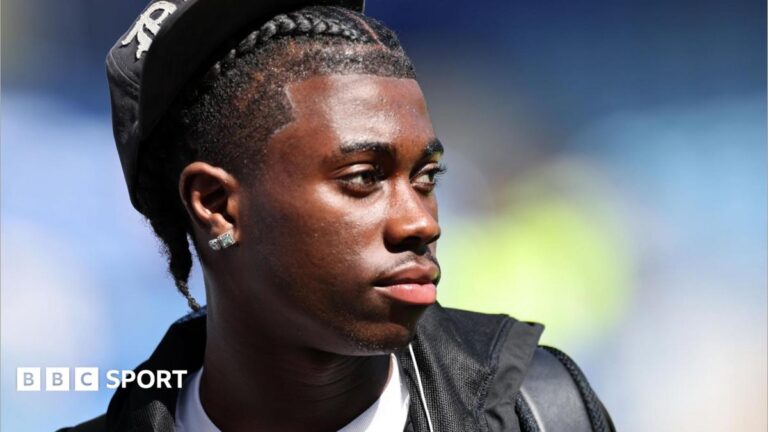 Jeremy Monga: How good is potential Man City signing and what role could he play? Jeremy Monga looks to the distance with a cap balanced on the back of his head