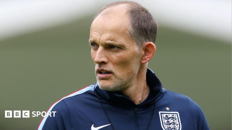 World Cup 2026: England head coach Thomas Tuchel on Mexico match Thomas Tuchel, Manager of England, looks on during an England Training Session
