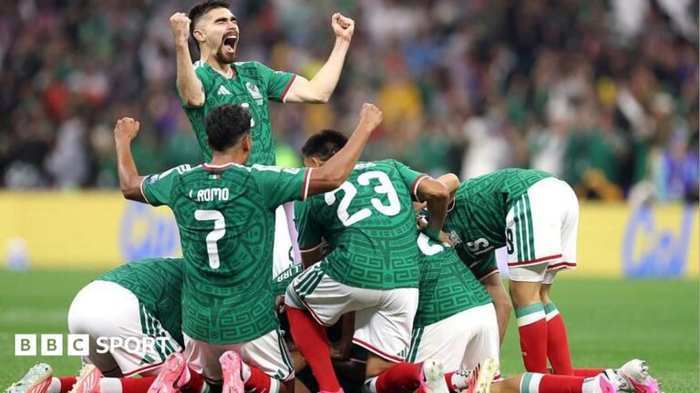 World Cup 2026: Mexico rampant at Azteca – could England be next in last 16? Mexico fans celebrate in Los Angeles
