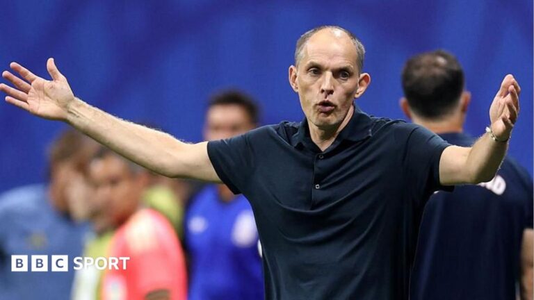 World Cup 2026: Thomas Tuchel retains FA backing despite England defeat A composite image of Harry Kane, Erling Haaland and Jude Bellingham