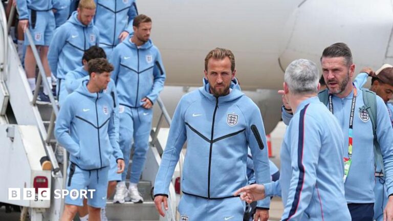 World Cup 2026: Which teams have travelled the furthest? England players arrive in Kansas City, their tournament base, before beginning a World Cup campaign of extensive travel