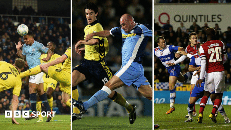 Carabao Cup: Goals galore – the most astonishing scorelines in competition’s history Composite of EFL Cup games