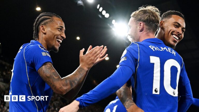 Cole Palmer & Morgan Rogers shine in Chelsea win but Robert Sanchez struggles Liam Delap taps his chest after scoring against AC Milan