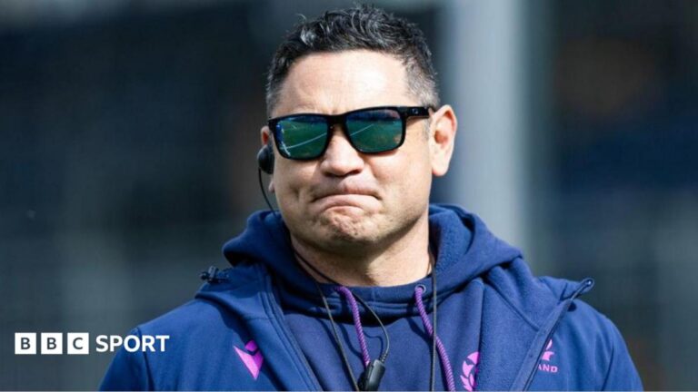 Scotland: Sione Fukofuka steps down as head coach amid ‘family stress’ Sione Fukofuka pictured wearing sunglasses