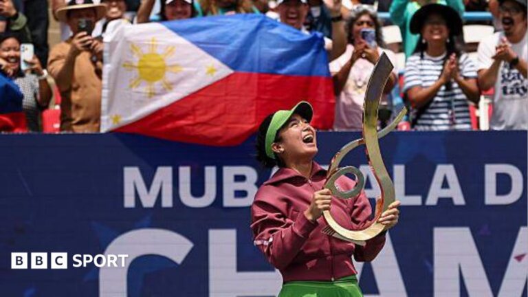 Washington Open: Alexandra Eala is first Filipino to win WTA singles title Alexandra Eala holds the trophy after beating Jessica Pegula to win the Mubadala DC Open in 2026