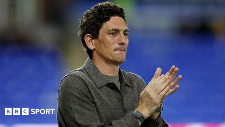 EFL Cup – Reading 1-2 Brentford: Keith Andrews says VAR is stopping referees making decisions Keith Andrews with his hands together