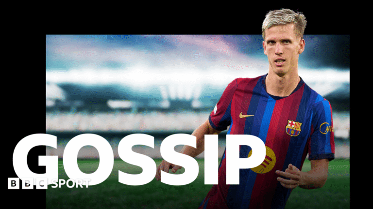 Football gossip: Olmo, Van de Ven, Alexander-Arnold, Balde, Jimenez A graphic of Premier League players from every team in the division in 2025-26 season, with the Premier League trophy in front of them.