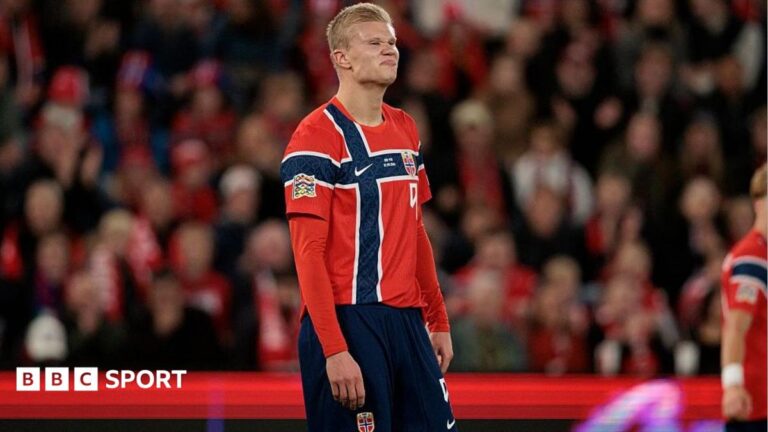 Manchester City: Erling Haaland ‘no different’ following guilty verdict Erling Haaland in a Norway kit