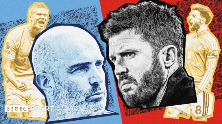 Manchester derby: Fixed v fluid – opposite approaches Maresca and Carrick are taking Bruno Fernandes open-play heat map under Michael Carrick